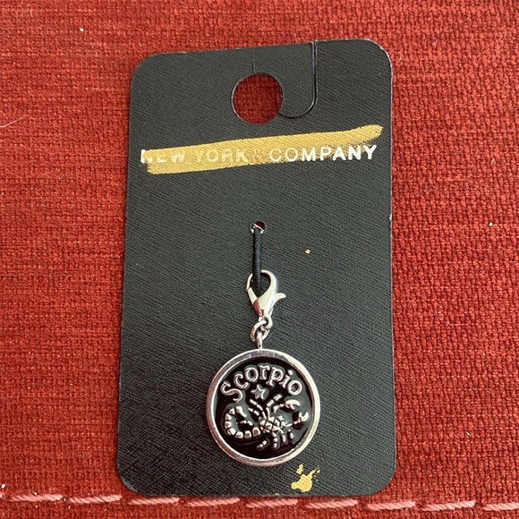 🆕NWT NEW YORK AND COMPANY: Discontinued Name Brand- Silver Scorpio ♏️ Charm - Picture 2 of 6